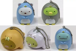 San-X Sumikko Gurashi Collectible Figure Keychain Complete Set of 5 - Picture 1 of 1