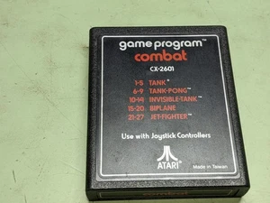 Combat: Tank ,Tank Pong, Invisible Tank, Biplane, Jet Fighter Atari 2600 - Picture 1 of 4