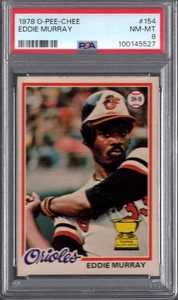 1978 OPC #154 EDDIE MURRAY (RC) (HOF) PSA 8 NM/MT o-pee-chee CENTERED! Orioles - Bild 1 von 2