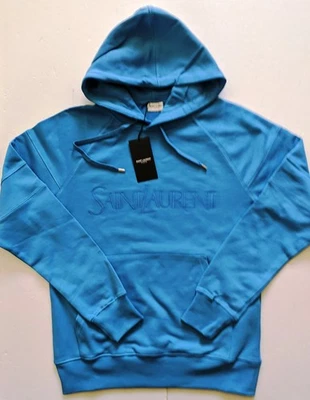 SUDADERA CON CAPUCHA AZUL HOMBRE SAINT LAURENT TALLA 2XL Foto 1 de 4