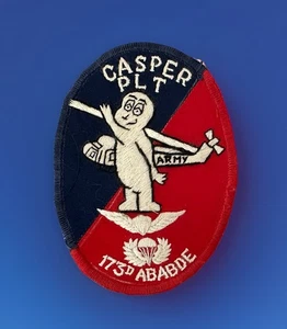 RaRE Casper Platoon Patch First Version Orig Army 173rd Vietnam 1965-67 - Bild 1 von 4