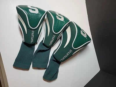 Team Golf NCAA Michigan State Spartans Contour Golf Club Headcovers 3-Pack - Image 1 of 4