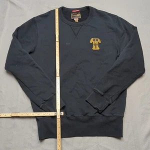 Maglione Triumph uomo grande blu navy maglione colletto vintage anni 80 90 logo top - Foto 1 di 9