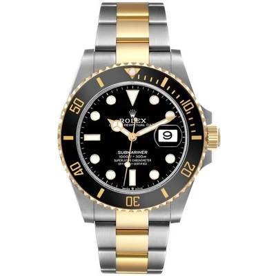 Rolex Submariner Fecha 41 mm Dos Tonos Oro 18K Acero Cerámica Bisel Reloj 126613LN Foto 1 de 4