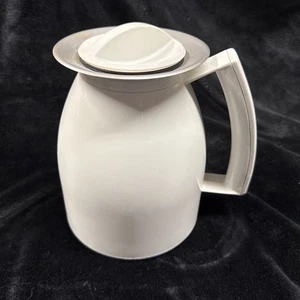 Krups Aroma Thermal Glass Coffee Carafe Tea Pot 10 Cup Decanter White w/ Lid - Picture 1 of 14