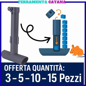 trappola per topi ratti contenitore di sicurezza esche topicida ratticida a T - Foto 1 di 9