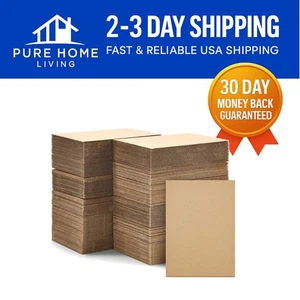200 Pack of 5 x 7 Inch Brown Cardboard Sheets - Perfect for Crafts & Shipping - Picture 1 of 11