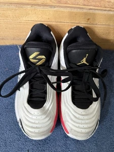 Jugend Air Jordan Luka 3 Motorsport weiß gold Basketballschuhe Größe 3,5 Y - Bild 1 von 16
