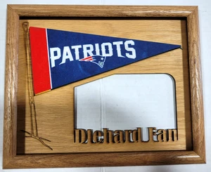 New England Patriots - Diehard Fan - Oak Photo Frame, NEW - Picture 1 of 24