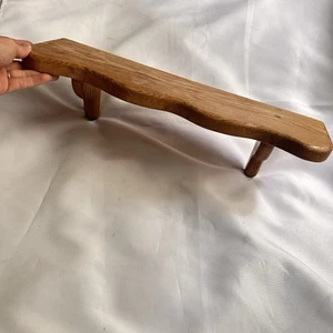 Scalloped handmade Oak wall Display Shelf  Cottage Rustic Country - Picture 1 of 9