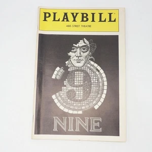 Playbill Theater Program Nine 46th St Theatre October 1982 - Picture 1 of 2