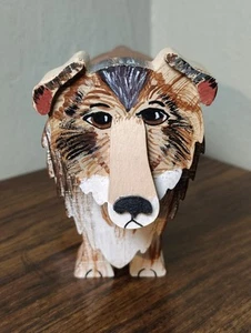 Wooden Beautiful Collie Dog Breed Decor Animal Lover Puppy Adorable Pet Family - Picture 1 of 10