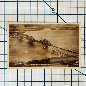 RPPC Vintage 1929 Forth Bridge Aerial Photo Postcard Valentine's Photo - Picture 1 of 3