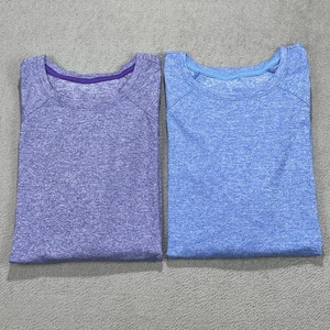 Camisa Lululemon Licencia para Entrenar Calce Clásico Jaspeada Aero Azul-Púrpura Talla-12 XL - Imagen 1 de 20