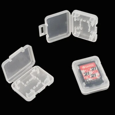 10 Cartuchos de Juego Nintendo Switch Estuches de Plástico Transparente con Ranura para Tarjeta Micro SD Foto 1 de 4