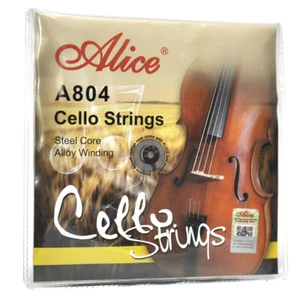 Alice A804 Cello Strings 4-string Set A-1 D-2 G-3 C-4 Steel Core Alloy Winding - Picture 1 of 8