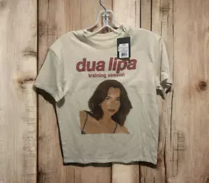 Mädchen Oversize Grafik T-Shirt - Kunstklasse Dua Lipa hellbraun T-Shirt Größe 8 Neu mit Etikett - Bild 1 von 4