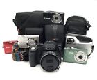 6 Piece Digital Camera & Camcorder Lot -- Lumix, Canon, Nikon, & More