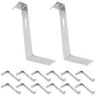  15 Pcs Roof Clips Metal Tile Stainless Steel Accessories Tiles