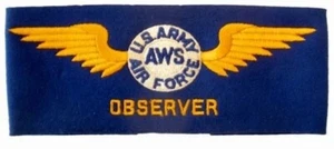 Banda de brazo observador original vintage de la Segunda Guerra Mundial USAAF VIN-0101 - Imagen 1 de 7