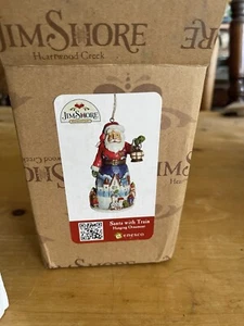 Babbo Natale Jim Shore con treno ornamento nuovo con scatola - Foto 1 di 11