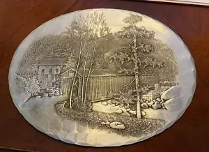 9" X 7" WENDELL AVENUE FORGE COVERED BRIDGE DESIGN - Picture 1 of 3
