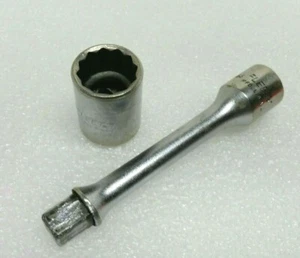 Vintage Fleet Socket Extension 1666 and 7/8" Socket 1628, 1/2'' Drive - USA Made - Picture 1 of 6
