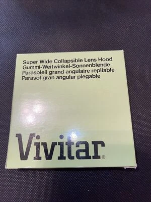 Vintage Vivitar Super Wide Collapsible Lens Hood 55mm NEW, in the Box - Image 1 of 4