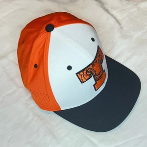 Nike Baseball Cap Clemson Tiger Logo Orange White Black Fitted Hat Size M/L - Picture 1 of 7