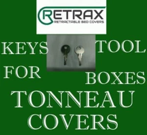 RETRAX R605 SET OF 2 KEYS RETRAX TRUCK BED TONNEAU COVER REPLACEMENT KEY - Picture 1 of 1