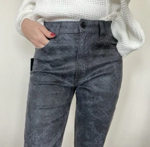 Rag & Bone coated pants snake foil high rise ankle cigarette size 27 - Picture 1 of 16