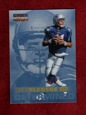 DREW BLEDSOE 1996 PRO LINE INTENSE DETERMINED INSERT CARD NEW ENGLAND PATRIOTS - Image 1 of 2
