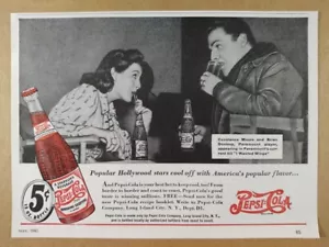 1941 Pepsi-Cola Constance Moore & Brian Donlevy photo vintage print Ad - Picture 1 of 1