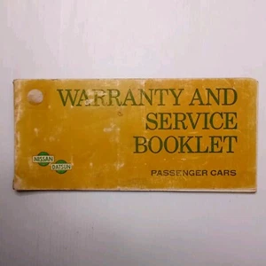 NISSAN Datsun vintage 1976 original warranty and service booklet passenger cars - Bild 1 von 8