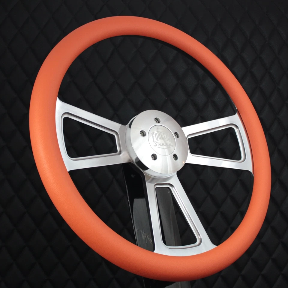 (T04) Volante 18" Big Rig Naranja Vinilo KEN W900 & PETE 320-389 Foto 1 de 4