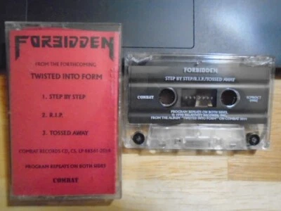 RARE PROMO Forbidden CASSETTE TAPE Twisted Into Form thrash SLAYER Death Angel ! - Image 1 of 2