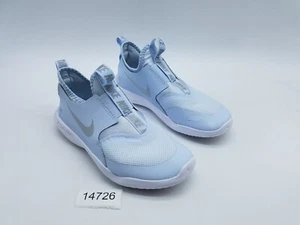 Nike Flex Runner (GS) Girl's Size 3Y Running Shoes Half Blue Metallic Silver - Picture 1 of 12