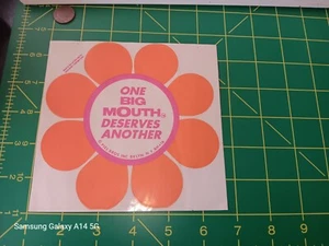 VINTAGE BIG MOUTH Sticker / Decal RACING ORIGINAL OLD STOCK - Picture 1 of 1