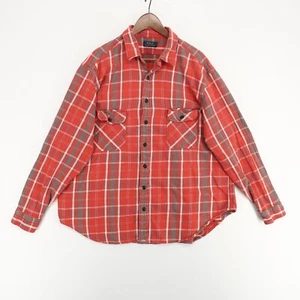Polo Ralph Lauren Flannel Shirt Plaid Button Up Long Sleeve Red Mens 2XB - Picture 1 of 7
