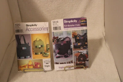 Simplicity Shirley Botsford, Lot of 2 Cut, Tote Bag Patterns, 5606,5320 - Image 1 of 4