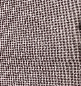 Brown Houndstooth Upholstery Fabric 20" X 44" Vintage Cotton Material Crafting - Picture 1 of 4