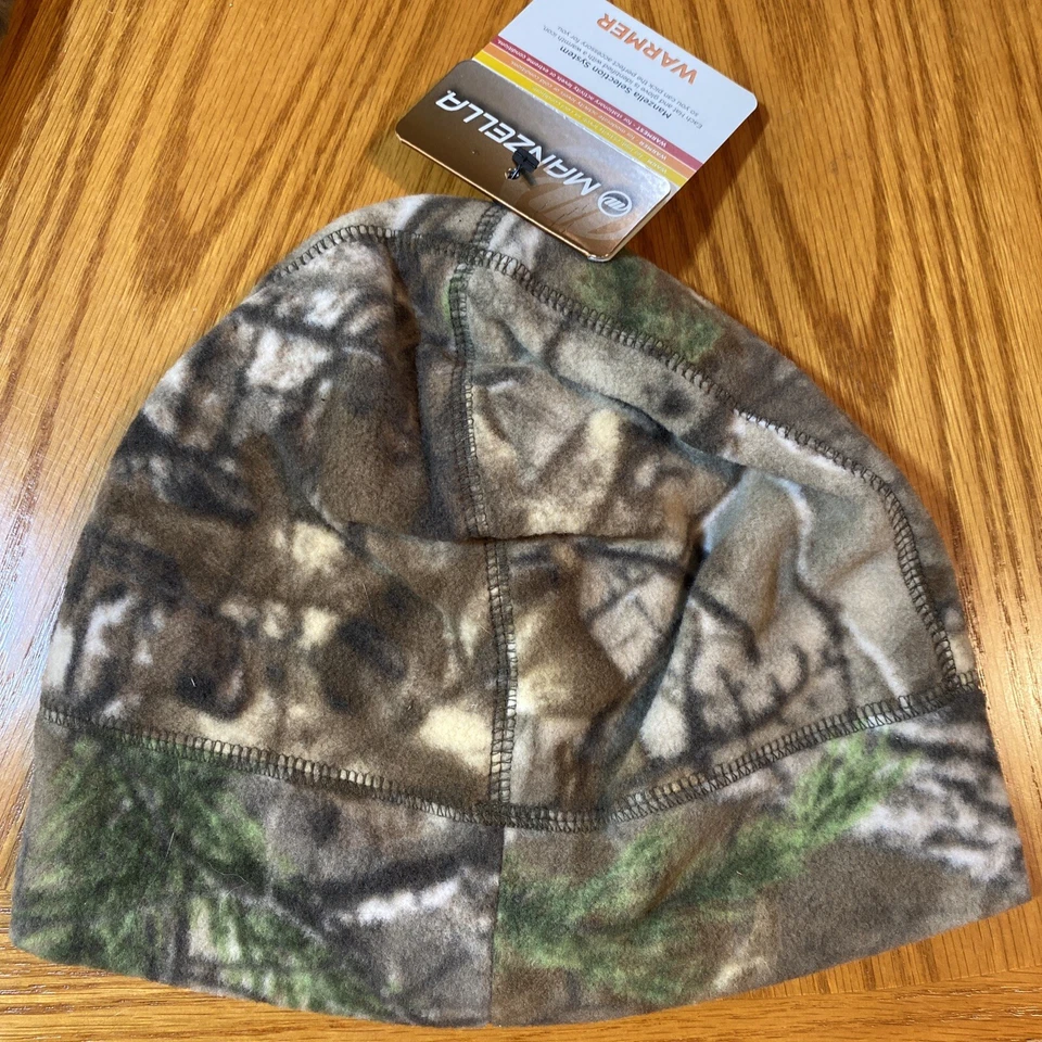 Manzella Reversible Fleece Women’s Beanie H235W RX1 Camo Fluorescent Orange Cap - Image 1 of 1