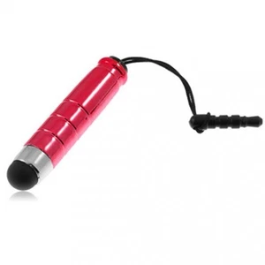 Red 4 x Mini Stylus Pen With Anti-Dust Plug Attaches to headphone jack 3.5mm - Picture 1 of 3