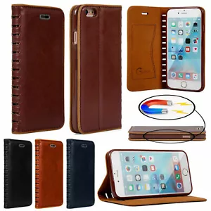 Slim Flip Wallet Leather Case Stylish Design Luxury Brand Cover For Mobile Phone - Picture 1 of 33