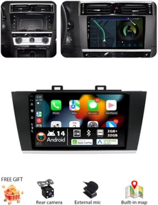 Radio de coche estéreo Android 14 para Subaru Legacy Outback 2015-2018 Carplay GPS navegación - Imagen 1 de 22
