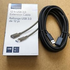 Insignia USB 3.0 Extension Cable 12ft for Oculus Rift PS5 VR Headset HTC Vive