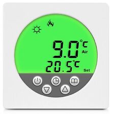 Thermostat Ambiant Flush Pour Chauffage par le Sol Infra Rouge LED Vert #A35