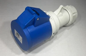 PCE 32A Socket Blue IP44 240v Cable Mount Single Phase Electrical Event Power - Picture 1 of 6