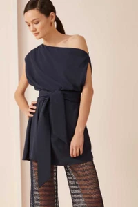Keepsake Meadows Mini Dress Navy - Picture 1 of 12