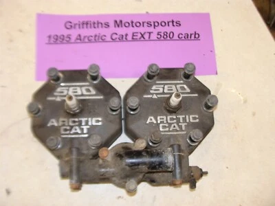 1996 95 ARCTIC CAT EXT 580 zr cylinder heads water inlet manifold sensor NICE - Image 1 of 4